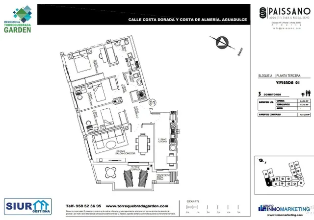 Magnífico proyecto de construcción en Aguadulce junto a la p
