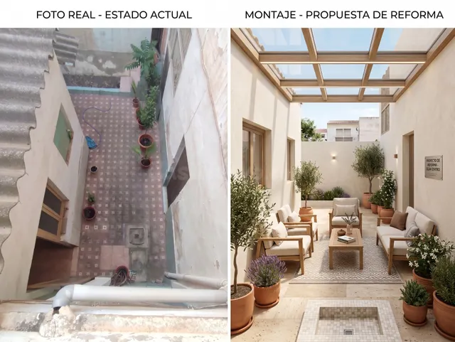 Edificio independiente con patio y terraza junto a Plaza Cas - foto 2