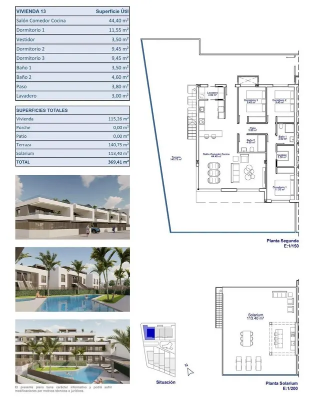 Ático 3 habitaciones 115m² en venta - Zona Pueblo — 12