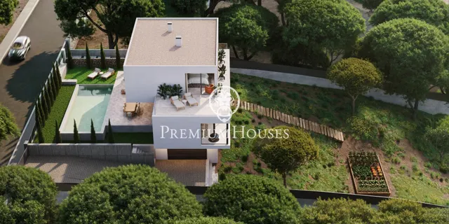 Casa en venta en zona exclusiva de El Mirador en Sant Andreu de Llavaneres con piscina — 2