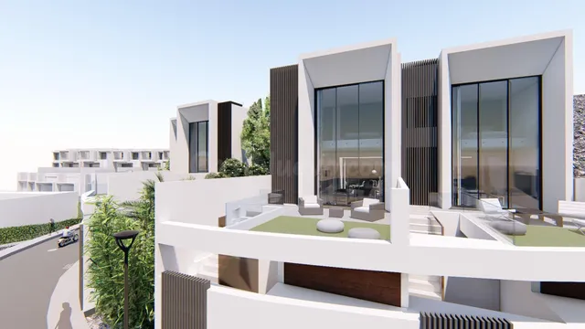 Obra nueva - Chalet adosado con piscina privada y vistas al 