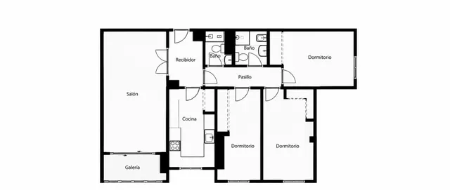Amplio piso en esquina todo exterior con terraza y vistas al mar junto a Vialia y Avenida de Andalucía. — 42