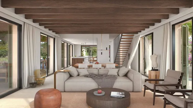 Exclusiva finca de 42.000 m2 en Manacor con espectacular proyecto de villa mallorquina, piscina y casa de invitados — 9