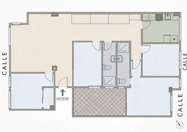 4 habitaciones Y 2 BAÑOS CON ASCENSOR — 27