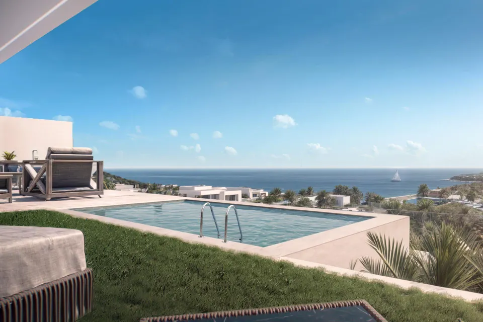 Es una exclusiva colección de 10 villas pareadas con piscina privada