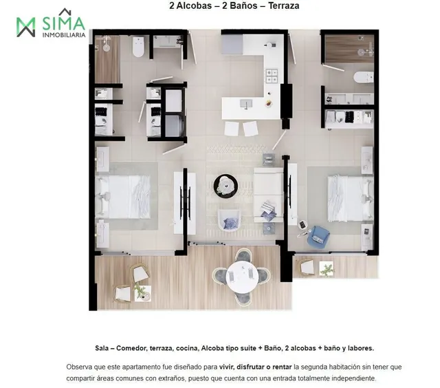 Piso 2 habitaciones 97m² en venta - Zona norte - foto 2