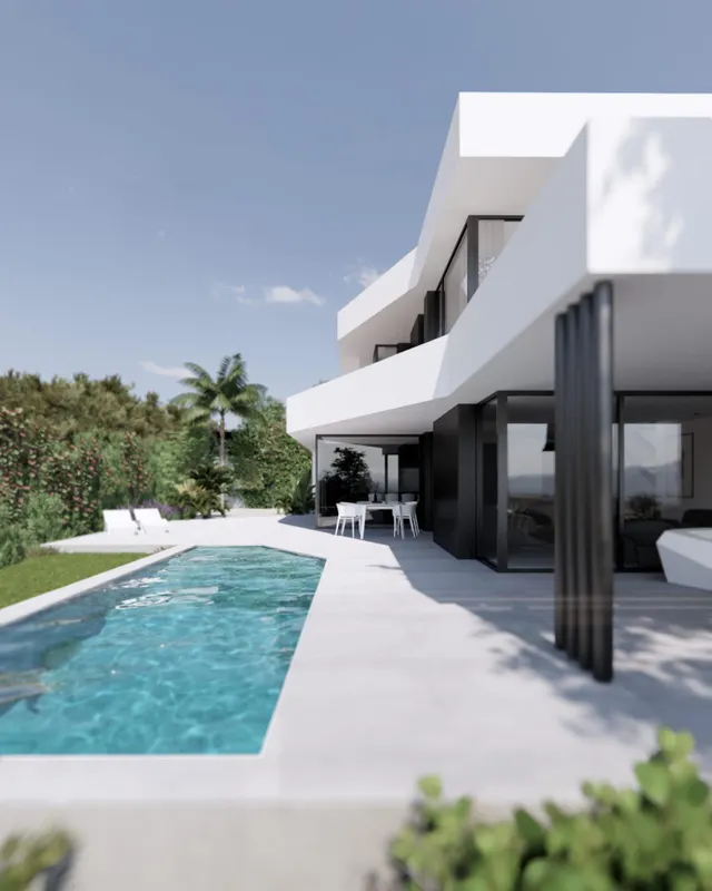 Promoción de obra nueva de dos viviendas unifamiliares en Torre en Conill con vistas al golf — 4