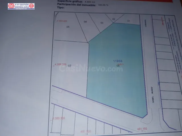 SE VENDE 4.889 m/2 ZONA AVD. PABLO IGLESIAS, EN alcázar de s
