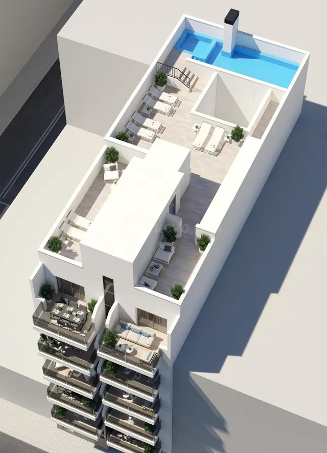 Se vende ático de obra nueva a 150m de la Playa del Cura de 