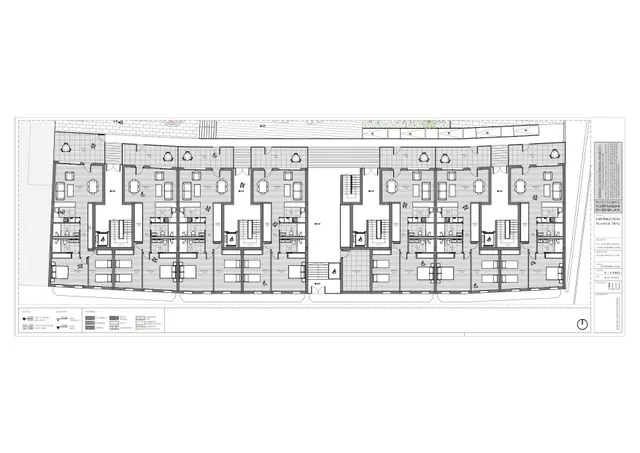 Obra Nueva Vivienda Planta Baja tipo A Escalera IV con jardines y piscina en zonas comunes, le corresponde una terraza de uso exclusivo de 16,13 m2 dando a la piscina — 21