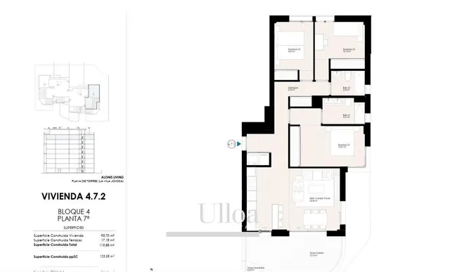 Luminoso apartamento de 3 habitaciones junto al mar en Villajoyosa — 22