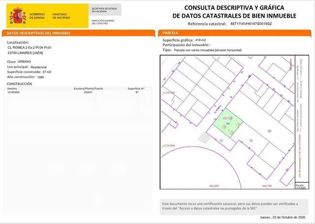 Venta de Vivienda en Linares, Jaén. Activo Inmobiliario Sin Posesión, / No se Puede Visitar / Ni Financiar. — 3