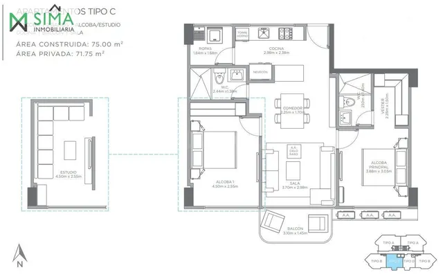 PROYECTO NUEVO - Se vende apartamento Nuevo en el sector de  - foto 2