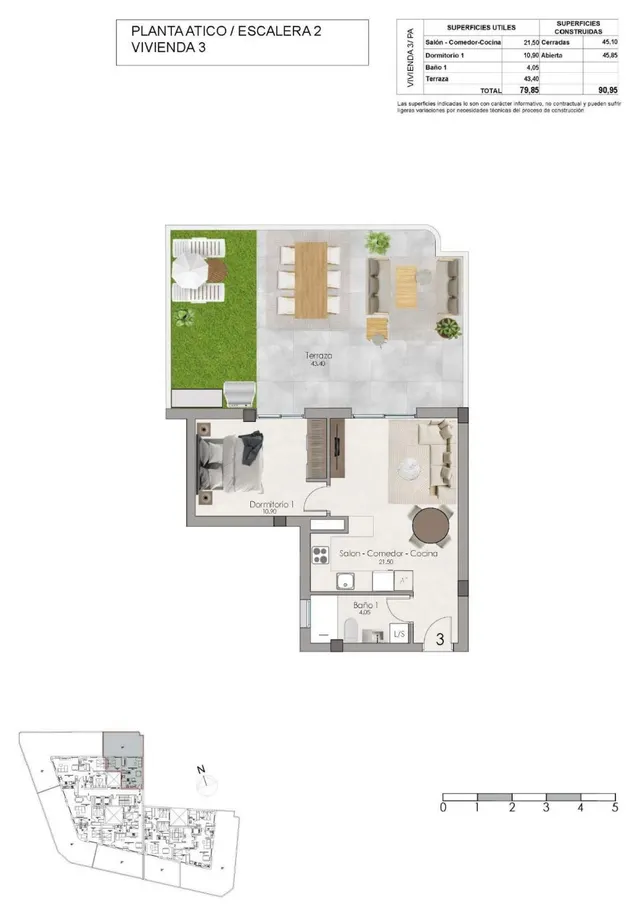 Ático 1 habitación 90m² en venta - Eroski — 11
