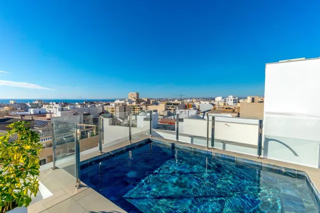 Apartamento céntrico construido en 2024 (aprox. 71 m2 - 3.ª planta) con piscina en la azotea, a solo 250 m de Piscinas Naturales/Playa del Cura, ¡y con licencia turística! — 3