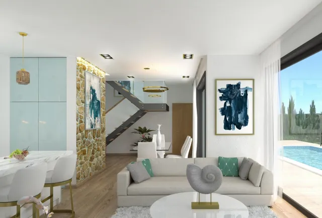 VILLAS MODERNAS NUEVAS DE 1 PLANTA EN BALCON DE FINESTRAT !!! — 6