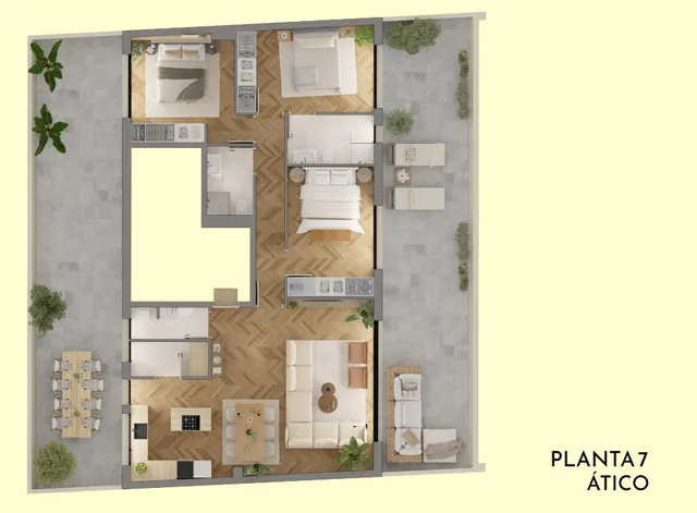 Piso 3 habitaciones 894m² en venta - Centro - Areal — 19