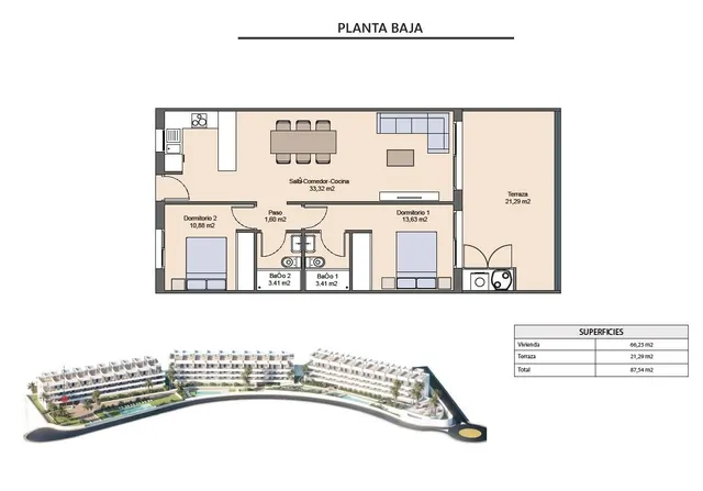 Apartamento 2 habitaciones 66m² en venta - Seascape resort — 35