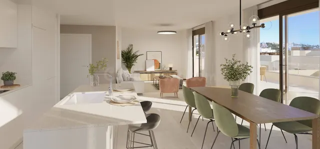 Ático con solárium y vistas al mar en venta en la zona de Gu - foto 5