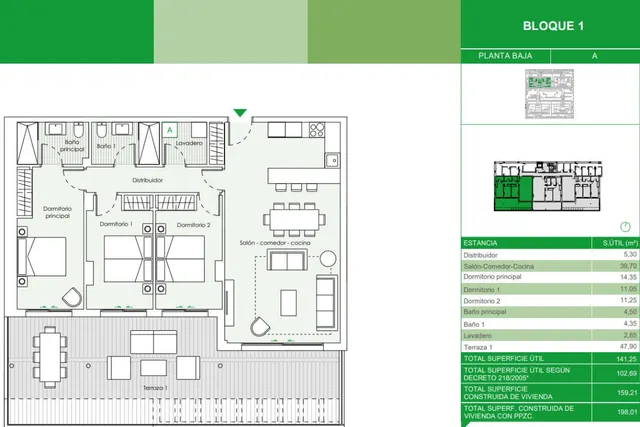Apartamento 2 habitaciones 109m² en venta - Las Mesas — 13