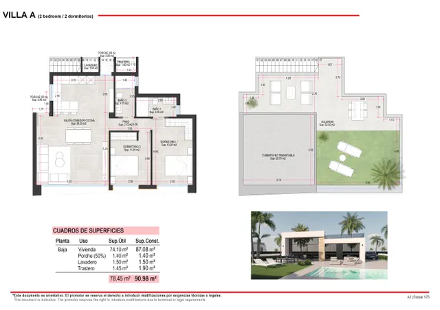 Villa 2 habitaciones 93m² en venta - CONDADO DE ALHAMA GOLF RESORT — 38