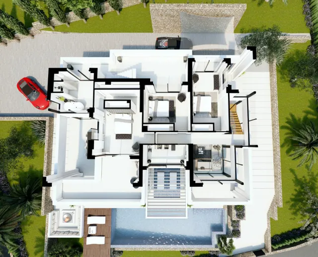VIVIENDA UNIFAMILIAR DE 4 DORMITORIOS CON SÓTANO Y PISCINA — 12