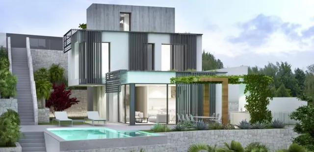 ?Proyecto de Construcción Villa Moderna Piscina Benissa Cost