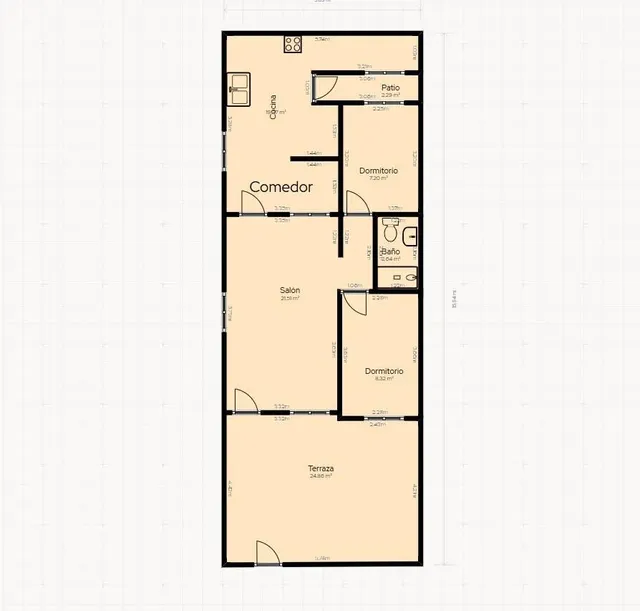 Bungalow 2 habitaciones 70m² en venta - El Mojón-Las Salinas — 36