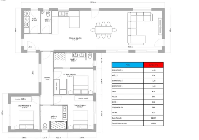 Villa 3 habitaciones 140m² en venta - Pedanías Oeste — 22