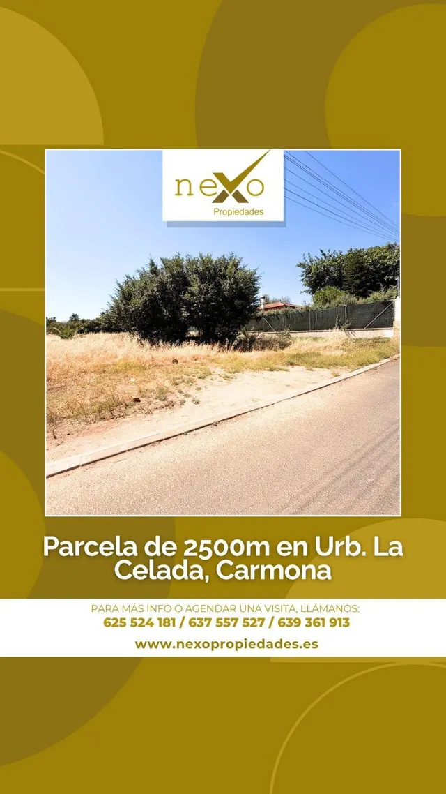 PARCELA A CONSTRUIR EN URBANIZACION LA CELADA (CARMONA)