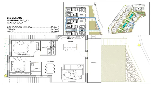 Apartamentos y bungalós de nueva construcción en Santa Rosalia Lake and Life Resort — 16