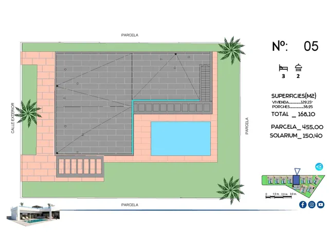 Villa con piscina privada y solárium de 150 m2 en La Finca Golf, Algorfa — 50