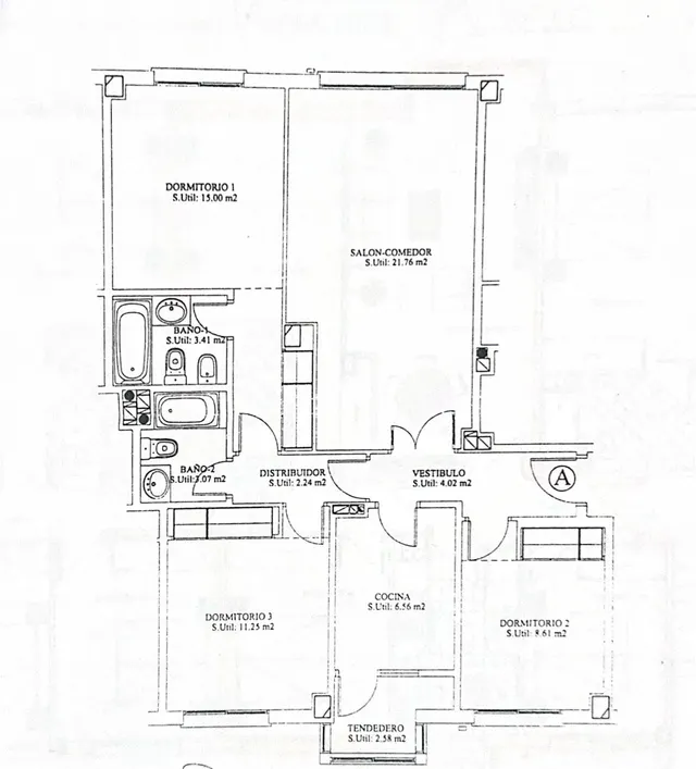 Ciudad Jardín, Chamartin. 3 dormitorios 2 wc garaje y piscina. — 32
