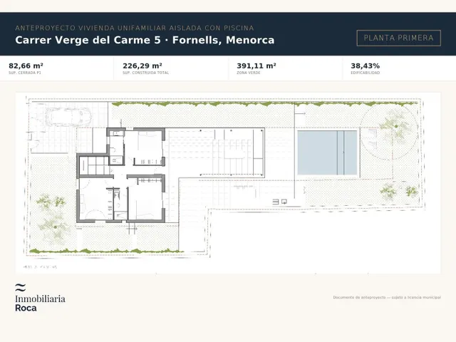 F254 - Nuevo proyecto casa unifamiliar en Fornells - foto 2