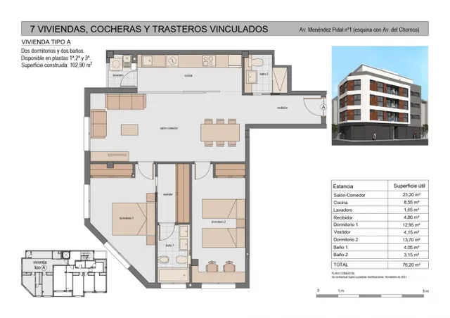 Nueva Construcción Edificio Gala, Avd. Chorrico esq Avd Menendez Pidal, Molina de Segura — 14