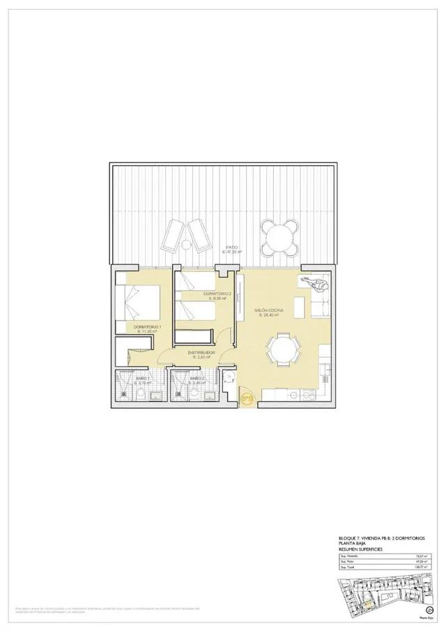 Apartamento 2 habitaciones 73m² en venta - Seascape resort — 19