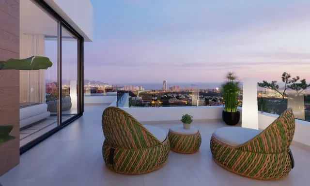 VILLAS DE OBRA NUEVA MODERNAS CON VISTAS AL MAR EN SIERRA CORTINA — 3