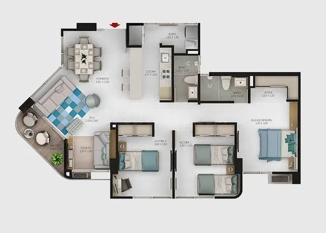 Se vende apartamento Nuevo en el sector de Cielo Mar - foto 2