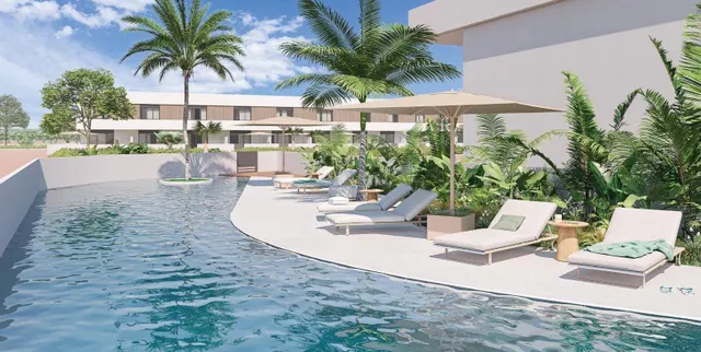 Dúplex, 2/3 dormitorios, 2 baños, amplias terrazas y solárium, piscina comunitaria, en Pilar de la Horadada — 2