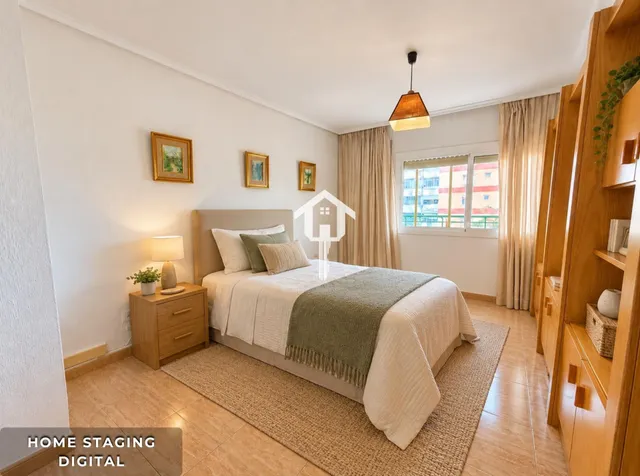 PISO EN VENTA EN ALICANTE. ZONA DE LA FLORIDA. 134m2 CON 4 habitaciones DOBLES, 2 BAÑOS COMPLETOS, TERCERA PLANTA CON ASCNESOR, TERRAZA Y DESPENSA. — 6