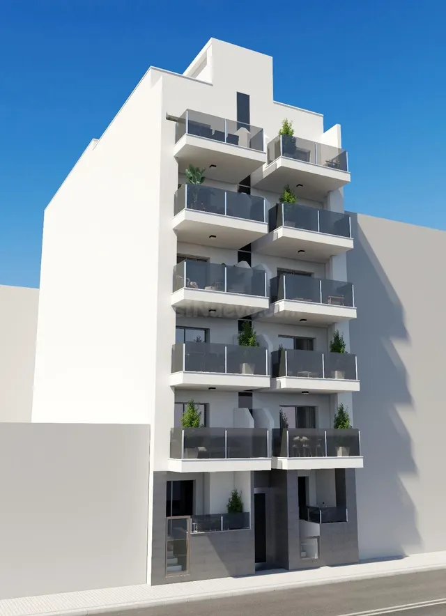 OBRA NUEVA EN TORREVIEJA A 150 METROS DE LA PLAYA. 2 DORMITO