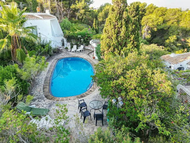Villa con el encanto de una casita de campo con vistas al mar en Jávea — 8