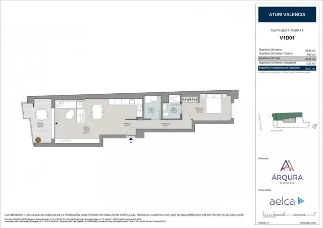 Piso 1 habitación 94m² en venta - Morvedre — 9