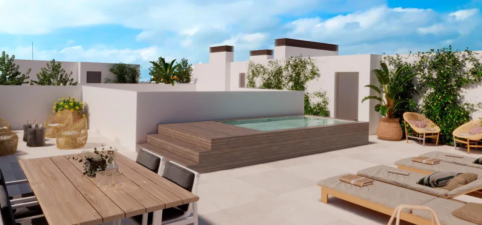 Lujoso ático dúplex de nueva construcción en Colonia de Sant Jordi