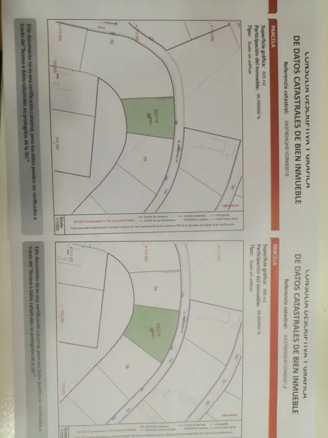 OPORTUNIDAD VENTA DE 2 PARCELAS  EN URBANIZACION PATRICIA  LAS DOS POR 39.000 € — 6