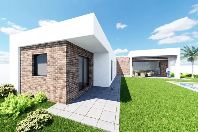 Venta villa sobreplano unifamiliar Calasparra parcela 5300 m2 - 140 m2 - 3 dormitorios, 2 baños - piscina — 2