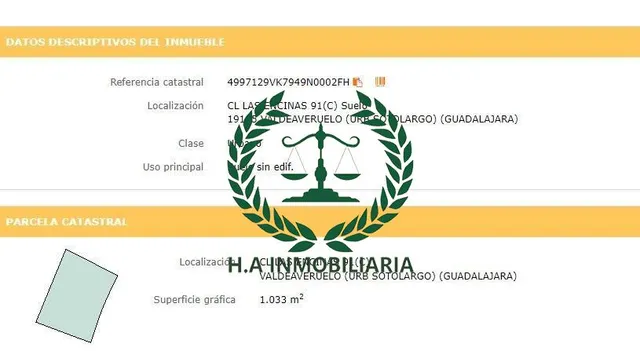 SOLAR EN VENTA. CALLE ENCINAS ,VALDEAVERUELO (GUADALAJARA)  PVP. 75.909 € — 3