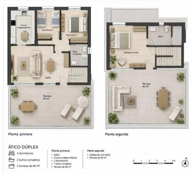 Ático Duplex con vistas al mar y dos amplias terrazas en la zona Foietes — 26