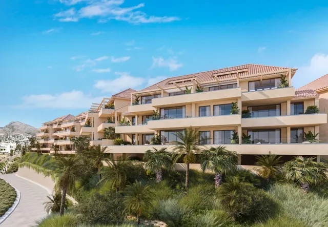 PISO A ESTRENAR, con 2 Dorm. y Amplia Terraza, en Golf Torrequebrada, espectaculares VISTAS AL MAR y al GOLF!! — 14
