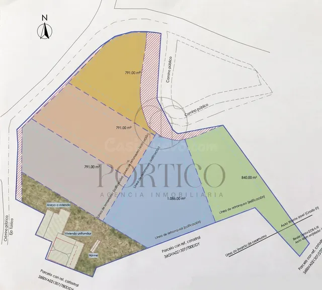 Últimas 5 parcelas residenciales en Atios (O Porriño) – Desd